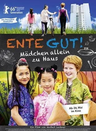 Ente gut! Mädchen allein zu Haus